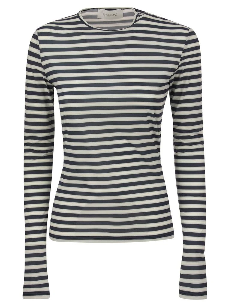 商品Max Mara|Sportmax Striped Long-Sleeved T-Shirt,价格¥975,第1张图片