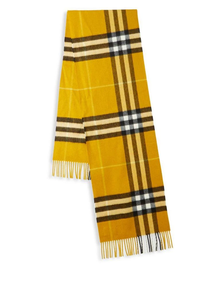 商品Burberry|Giant Check Cashmere Scarf,价格¥2282,第2张图片详细描述