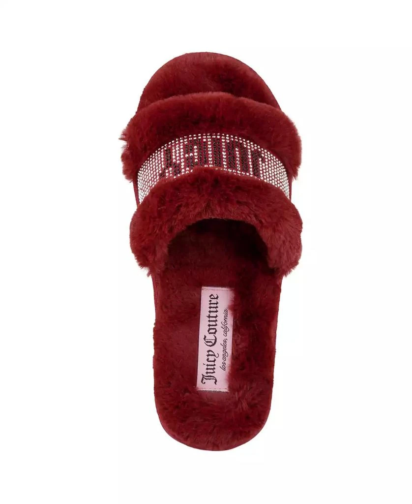 商品Juicy Couture|Women's Halo Faux Fur Slip-On Slippers,价格¥339,第4张图片详细描述