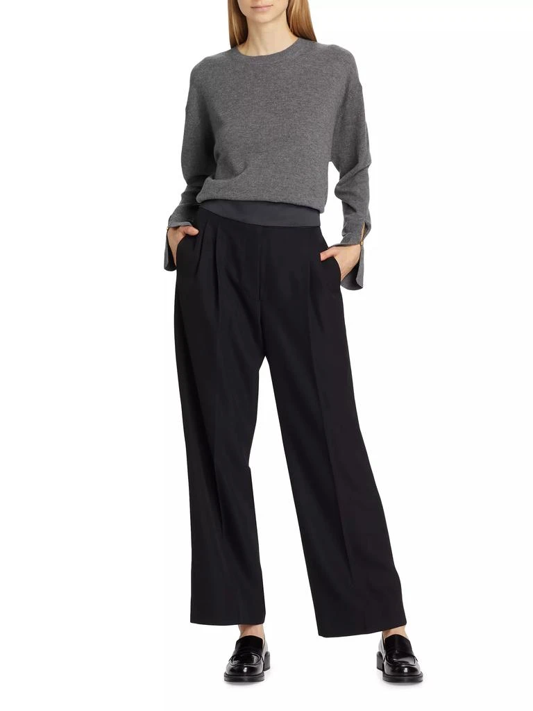 商品Stella McCartney|Tuxedo Wide-Leg Wool Trousers,价格¥3561,第2张图片详细描述