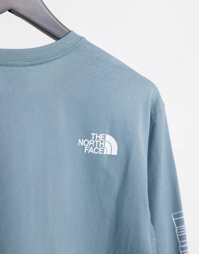 商品The North Face|The North Face Co-ordinates long sleeve t-shirt in blue,价格¥366,第3张图片详细描述