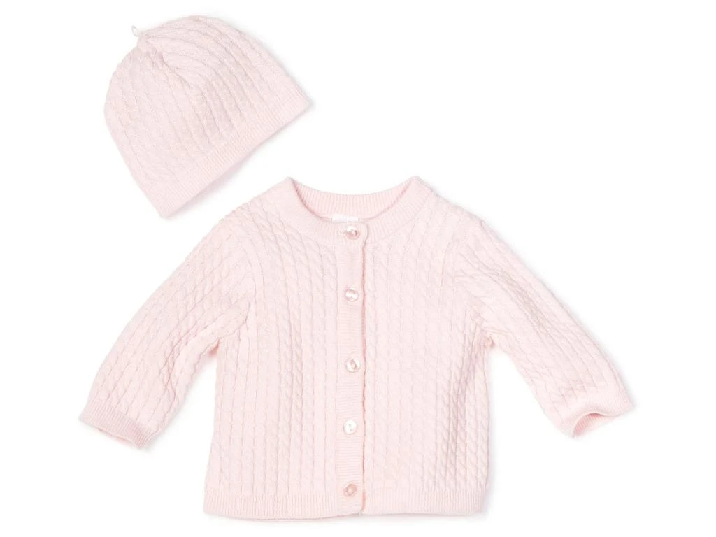 商品Little Me|Baby Girls' Light Pink Cable Sweater,价格¥225,第1张图片