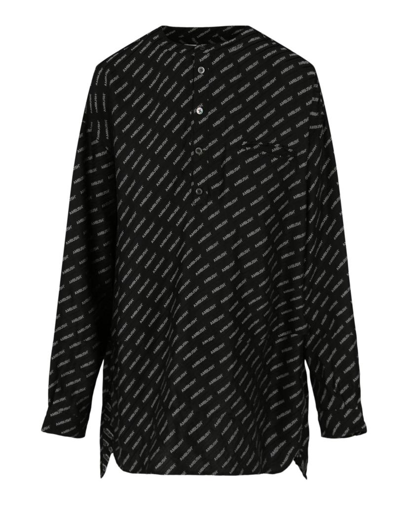 Logo Pajama Long Sleeve Shirt商品第1张图片规格展示