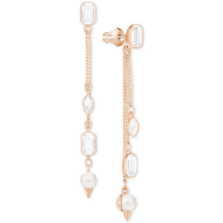 商品Swarovski|Rose Gold-Tone Crystal & Imitation Pearl Ear jacket Earrings,价格¥741,第1张图片