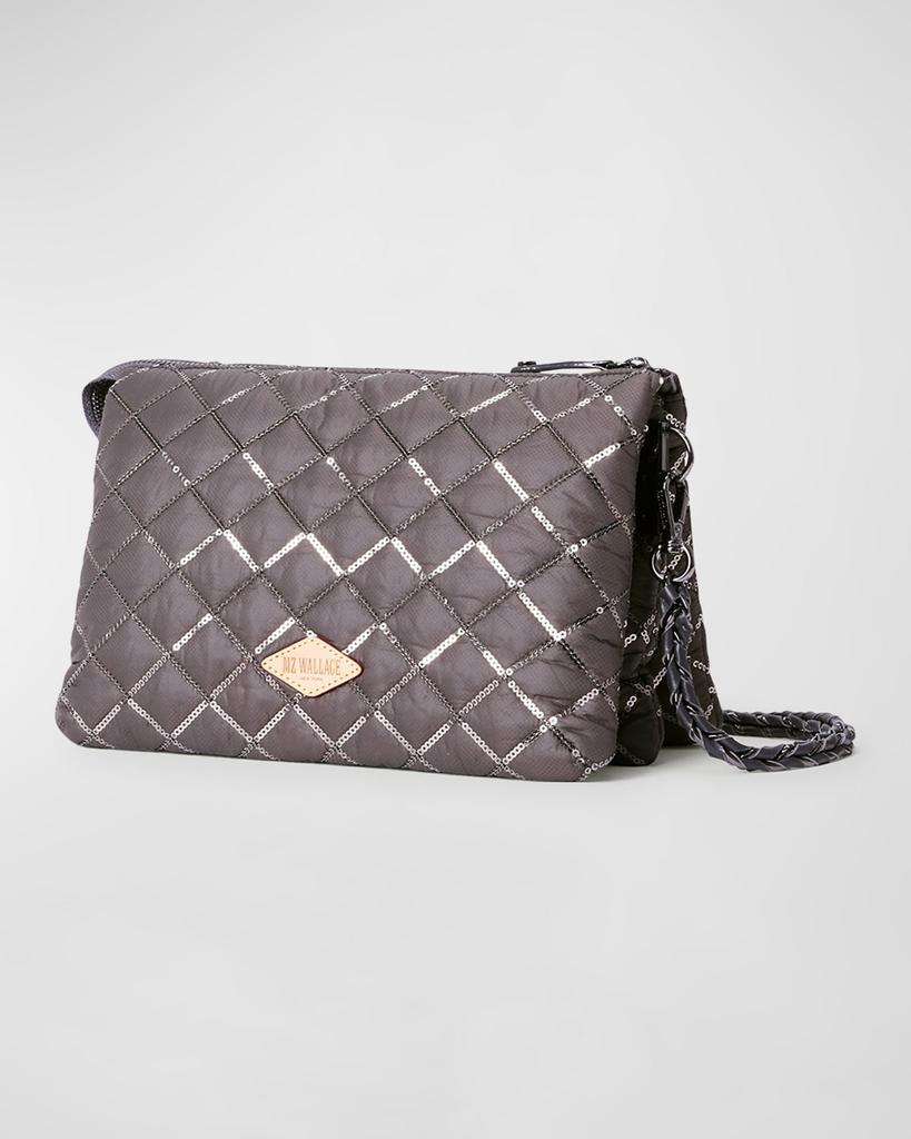 Crosby Pippa Large Sequin Quilted Crossbody Bag商品第5张图片规格展示