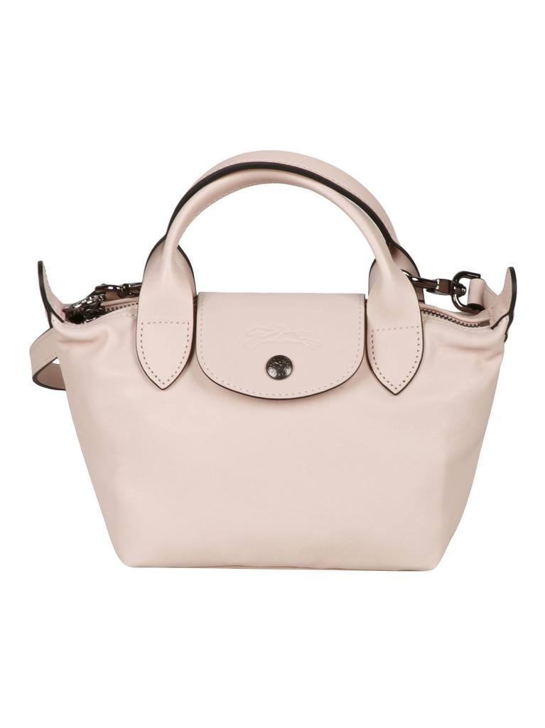 Longchamp Top Zip Buttoned Flap Small Shoulder Bag商品第1张图片规格展示