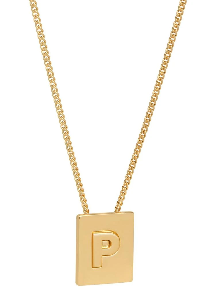 商品Celine|Alphabet金色饰面字母P黄铜项链,价格¥3739,第1张图片