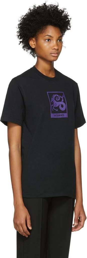 商品Vetements|Black Capricorn Horoscope T-Shirt,价格¥631,第2张图片详细描述