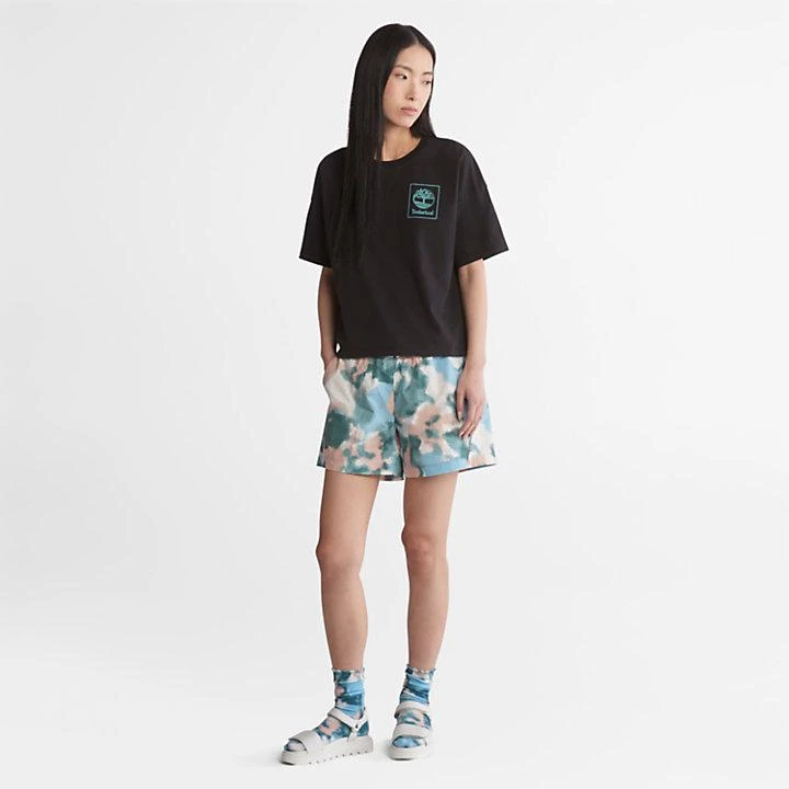 商品Timberland|Back Graphic Logo T-Shirt for Women in Black,价格¥140,第3张图片详细描述