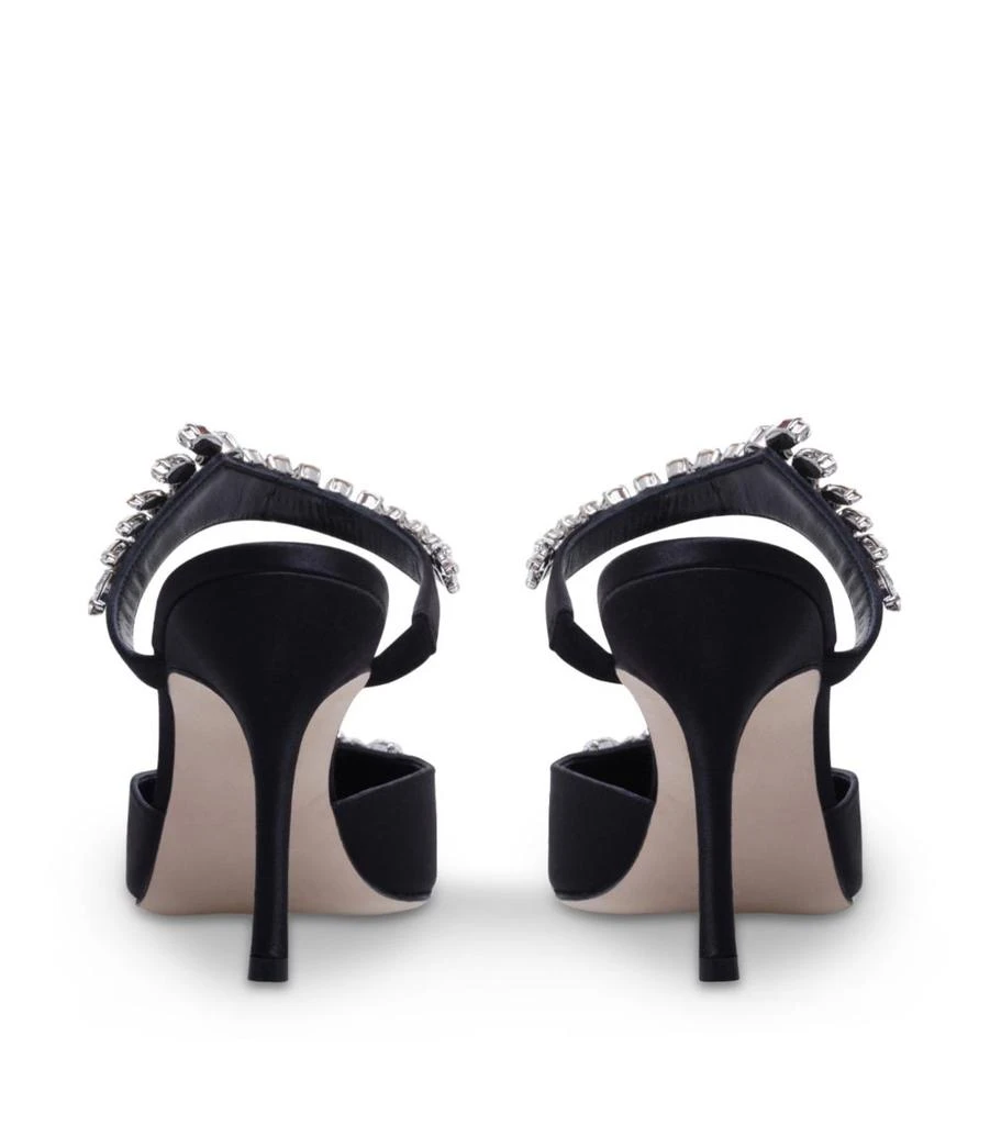 商品Manolo Blahnik|Satin Lurum Mules 90,价格¥10963,第3张图片详细描述