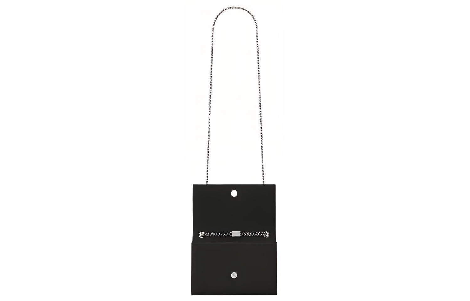商品[国内直发] Yves Saint Laurent|圣罗兰 YSL KATE 银标Logo 粒面压印牛皮 链条包单肩斜挎包 小号 女款 黑色 经典推荐,价格¥13662,第5张图片详细描述
