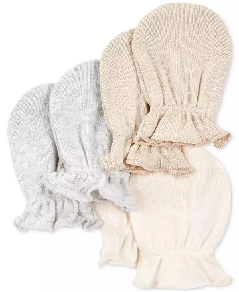 商品Carter's|Baby Boy or Baby Girls Cotton Mittens, 3 Pack,价格¥45,第1张图片