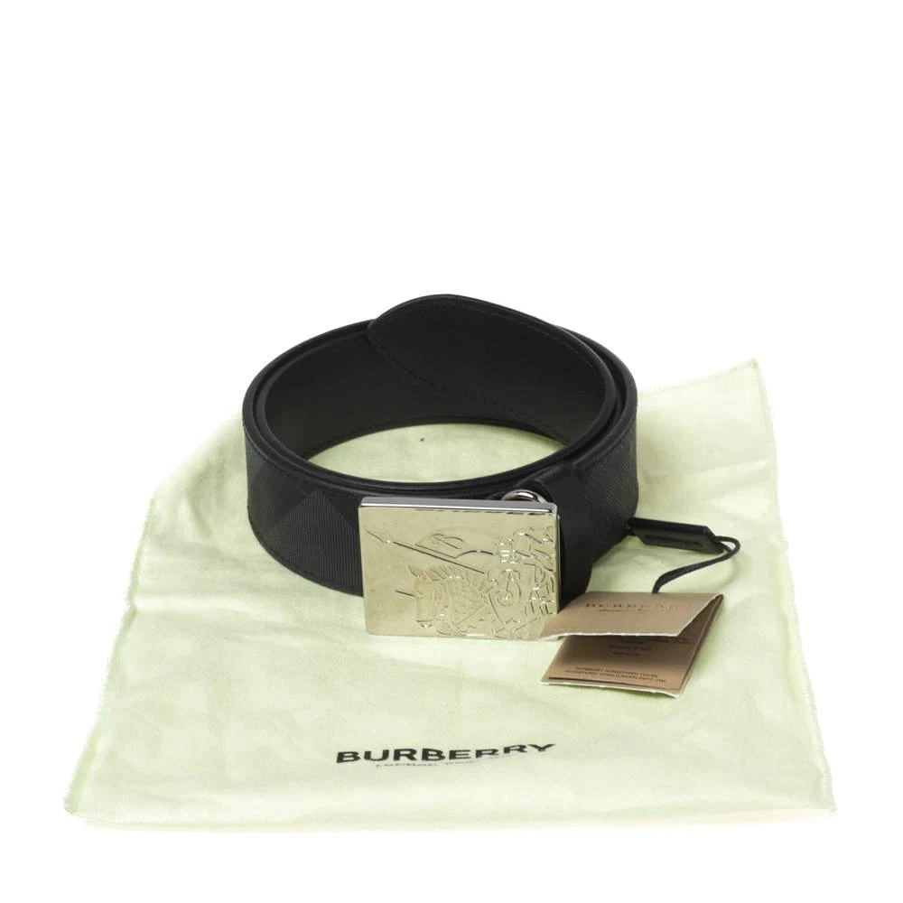 Burberry Black/Grey Beat Check Coated Canvas Luke Belt 75CM 商品