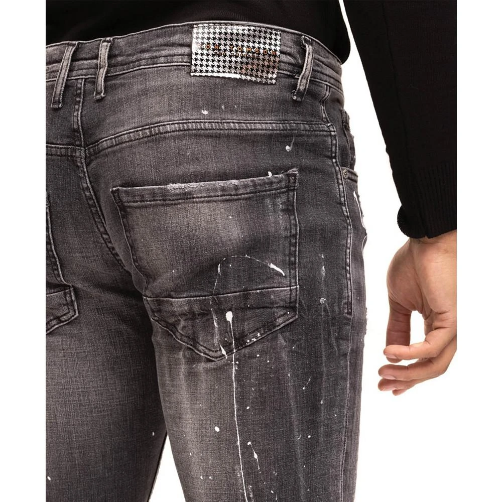 Men's Modern Skull Drip Denim Jeans 商品