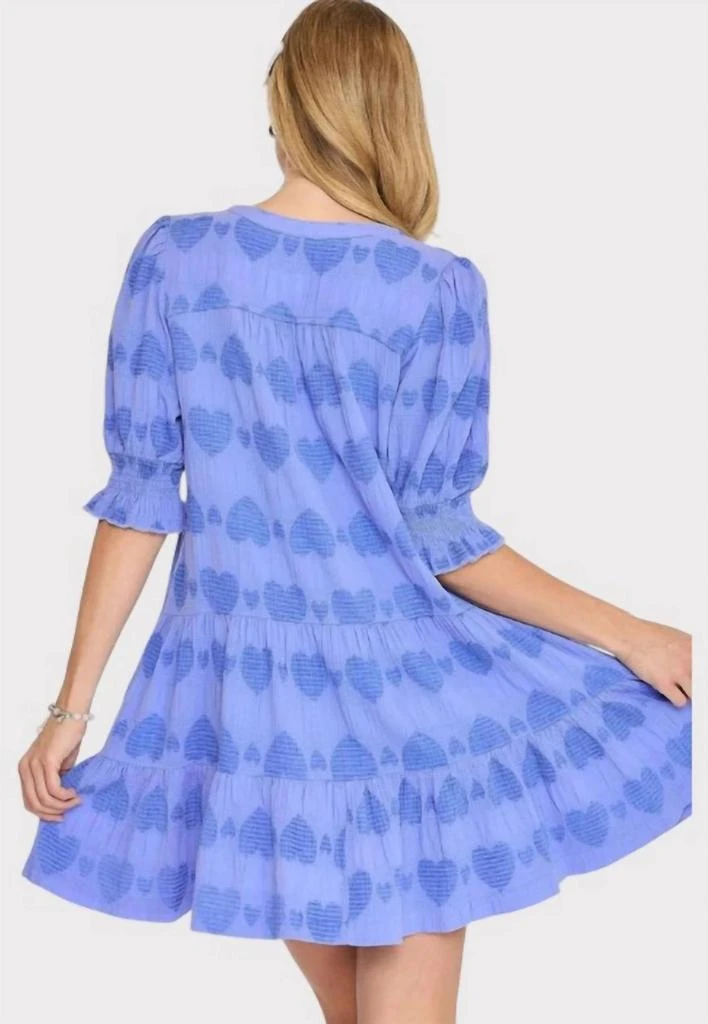 商品umgee|Jacquard Tiered Mini Dress In Peri Blue,价格¥379,第2张图片详细描述