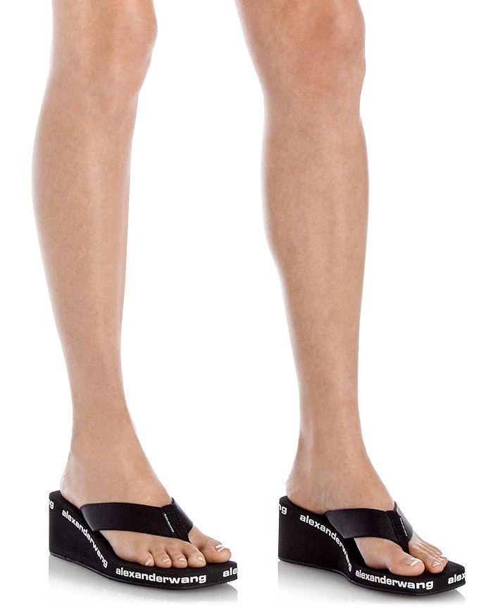 商品Alexander Wang|Women's Wedge Flip Flop Sandals,价格¥1390,第2张图片详细描述