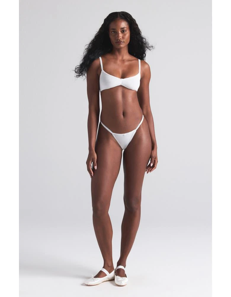 商品SKIMS|2-Pack Fits Everybody Picot Skimpy Scoop Bralettes,价格¥221,第2张图片详细描述
