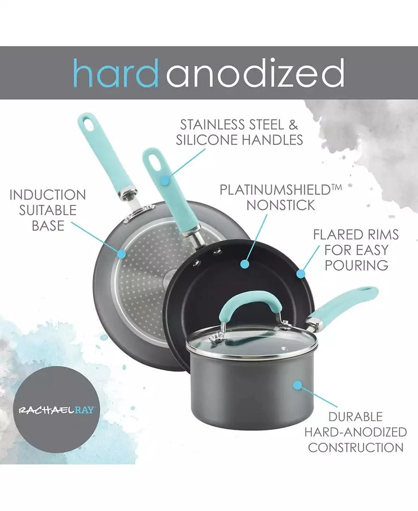 Create Delicious Hard Anodized Aluminum Nonstick 10.25" Deep Skillet 商品