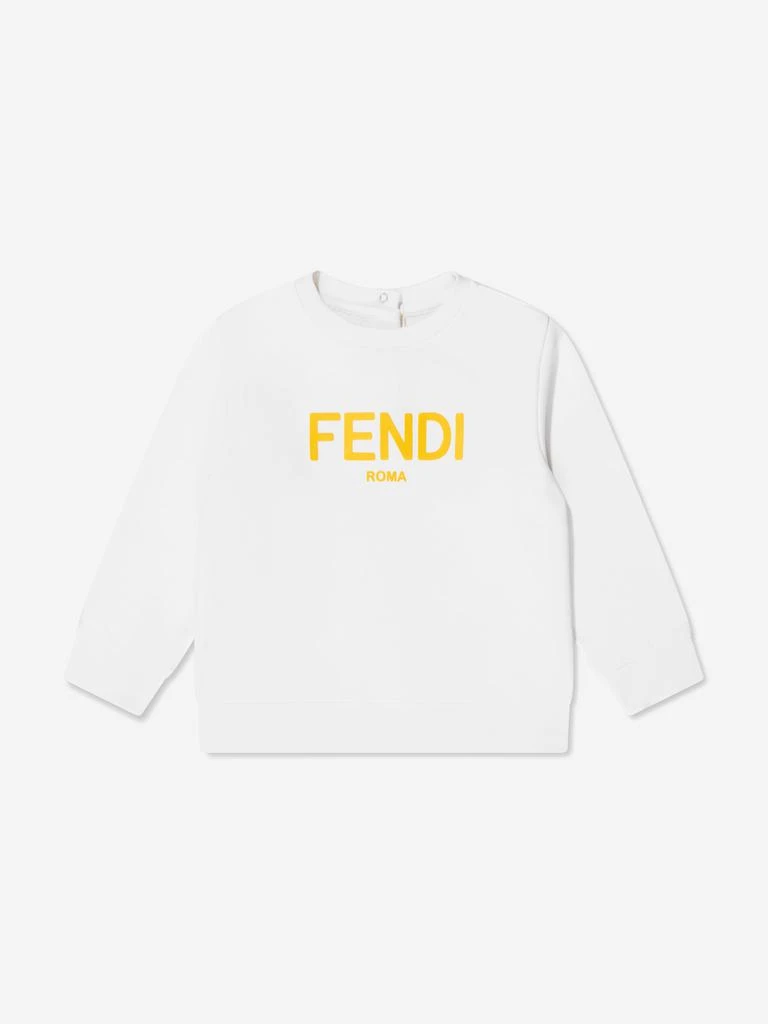 商品Fendi|Baby Logo Sweatshirt in White,价格¥1836,第1张图片