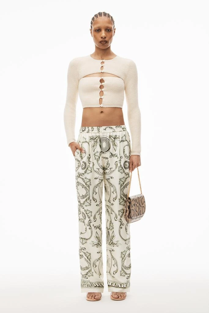 商品Alexander Wang|Money Print Pant In Heavy Silk Twill,价格¥2441,第2张图片详细描述