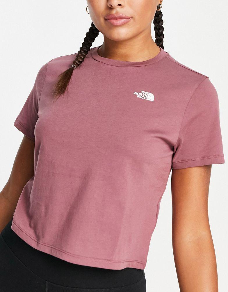 The North Face Training Foundation cropped t-shirt in pink商品第4张图片规格展示