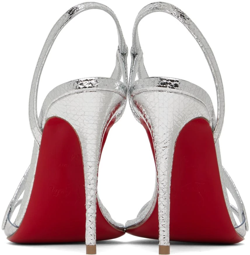 商品Christian Louboutin|Silver Rosalie Heeled Sandals,价格¥7049,第2张图片详细描述