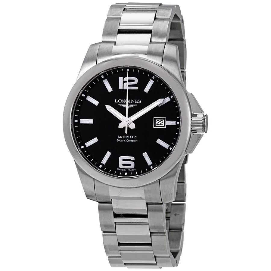 商品Longines|Conquest Black Dial Automatic Men's 41mm Watch L3.777.4.58.6,价格¥6954,第1张图片