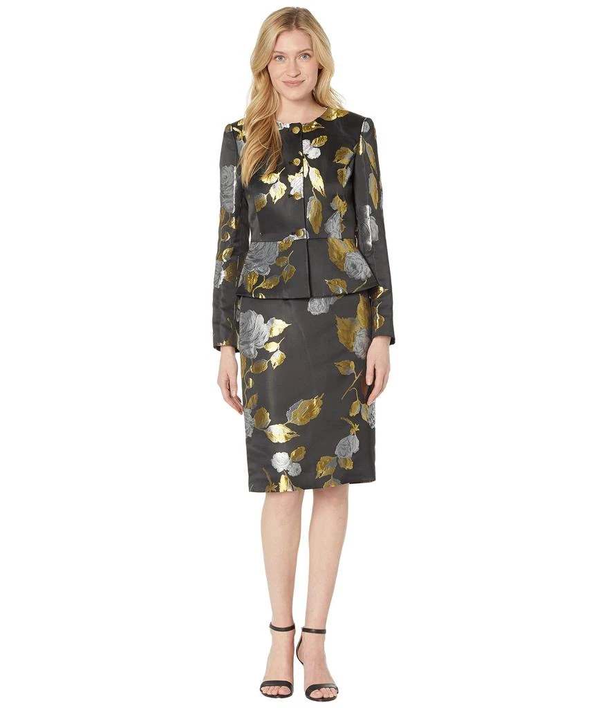 商品Tahari|Nested Four-Button Jacket and Pencil Skirt,价格¥1546,第1张图片