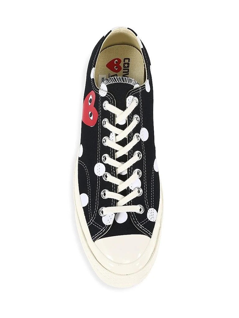 商品Comme des Garcons|CdG Play x Converse Men's Polka Dot Low-Top Sneakers,价格¥1119,第5张图片详细描述