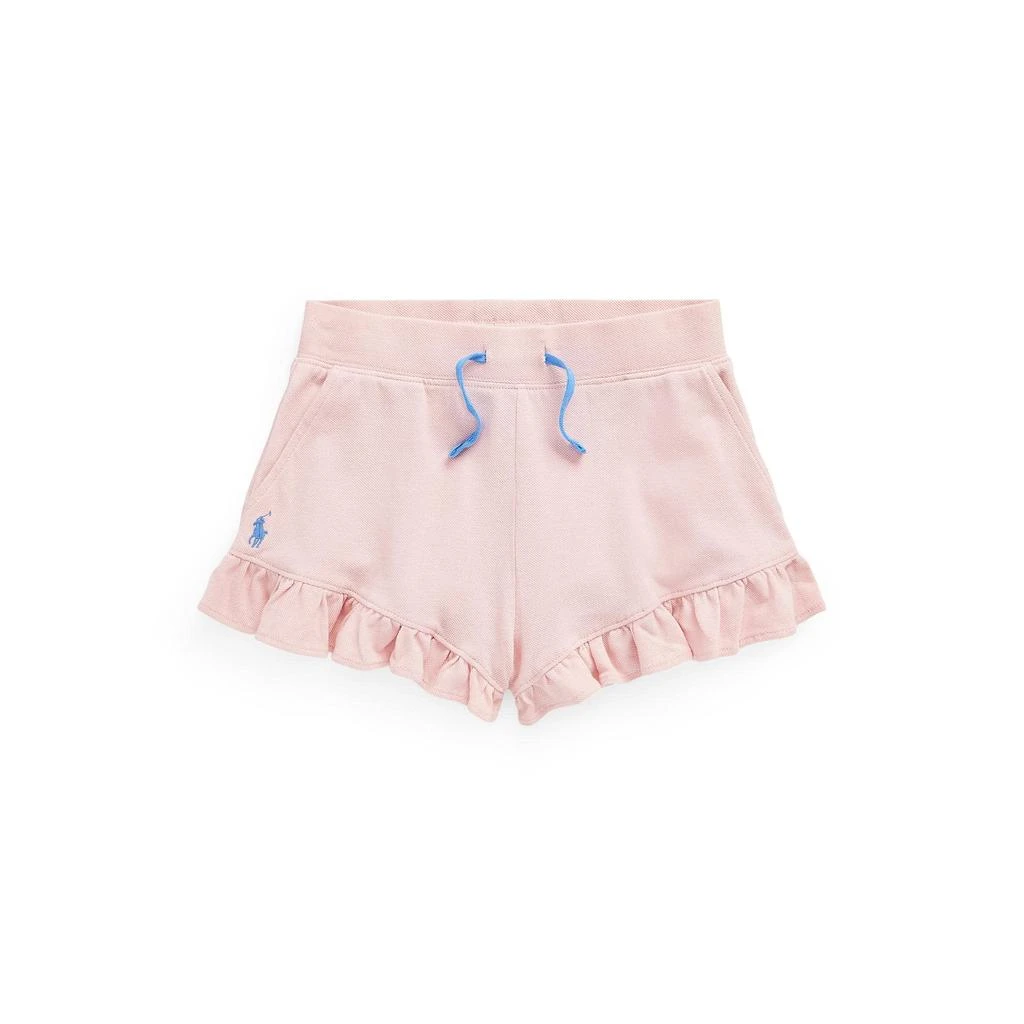 商品Ralph Lauren|Ruffled Cotton Mesh Shorts (Big Kids),价格¥124,第1张图片