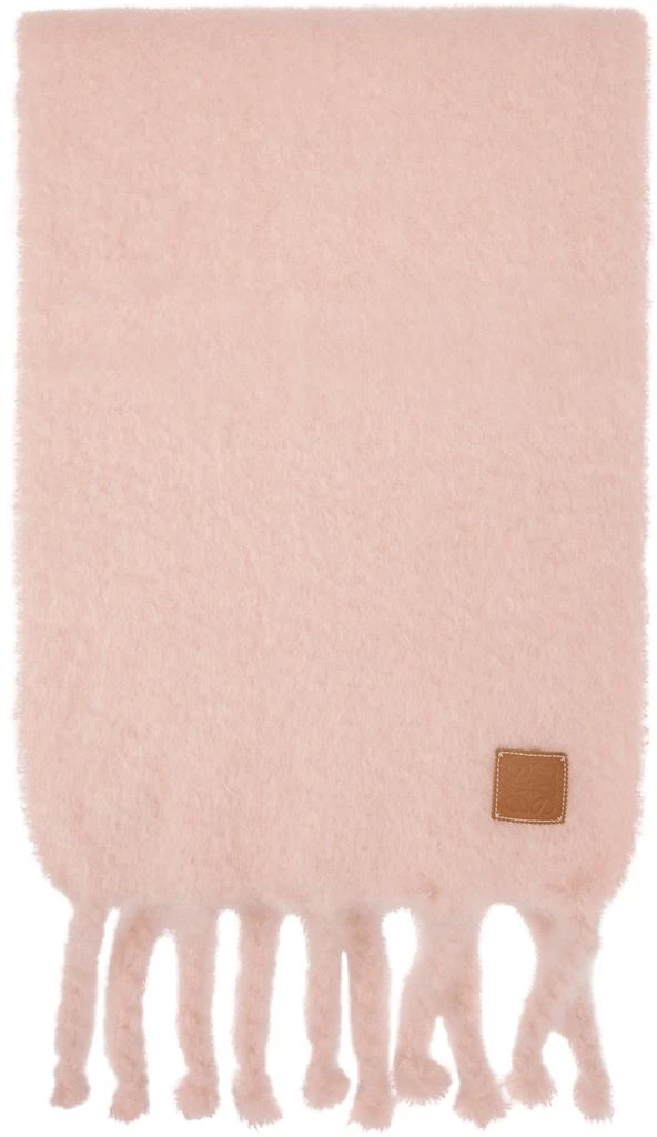 商品Loewe|Pink Mohair Scarf,价格¥4584,第1张图片