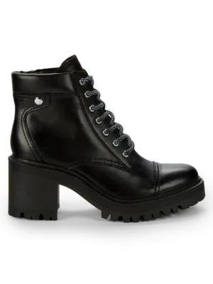 商品Marc Fisher|Wenner Laced Leather Boots,价格¥978,第1张图片