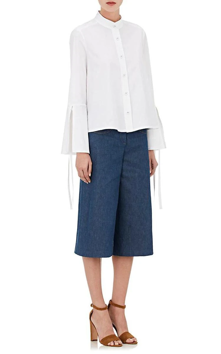 商品Derek Lam|Cotton Poplin Self-Tie-Cuff Shirt,价格¥897,第3张图片详细描述