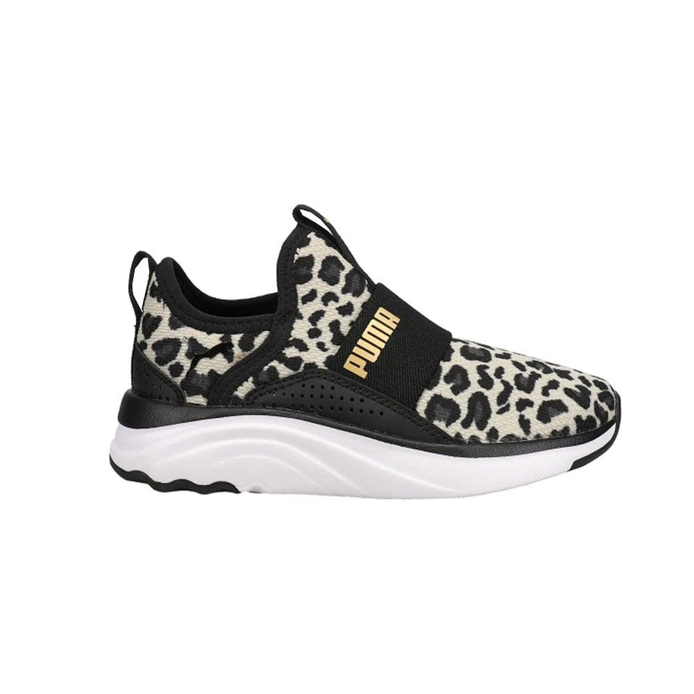 商品Puma|Soft Sophia Slip On Leopard Sneakers (Little Kid),价格¥303,第1张图片