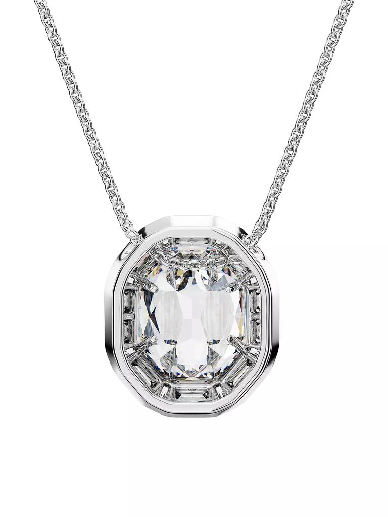 商品Swarovski|Mesmera Rhodium-Plated & Swarovski Crystal Octagonal Pendant Necklace,价格¥1716,第4张图片详细描述