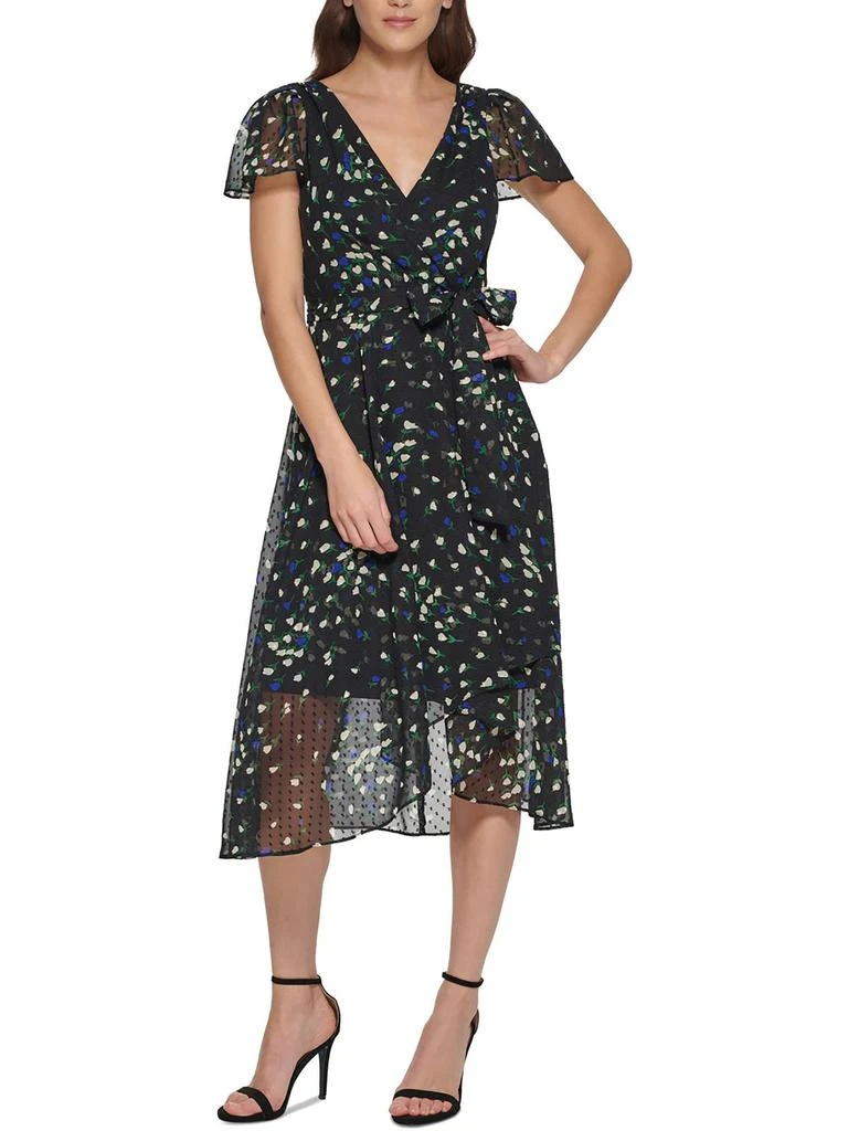 商品DKNY|Womens Polyester Midi Dress,价格¥262,第1张图片