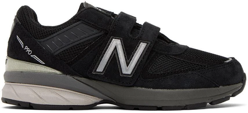 商品New Balance|Kids Black 990v5 Hook & Loop Little Kids Sneakers,价格¥450,第1张图片