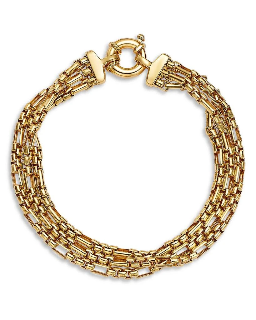 商品Alberto Amati|14K Yellow Gold Triple Layer Box Link Chain Bracelet,价格¥18227,第1张图片