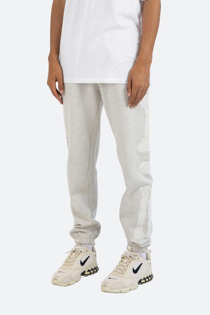 商品MNML|Skeleton Sweatpants - Grey,价格¥307,第5张图片详细描述