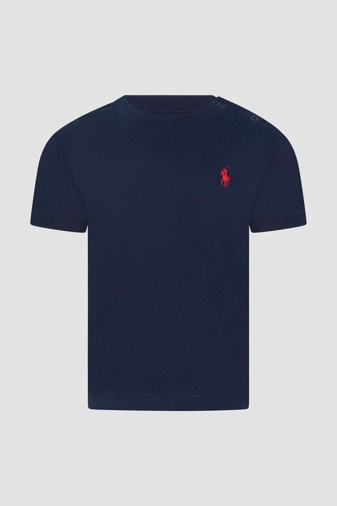 商品Ralph Lauren|Ralph Lauren Baby Boys Logo T-Shirt in Navy,价格¥356,第1张图片