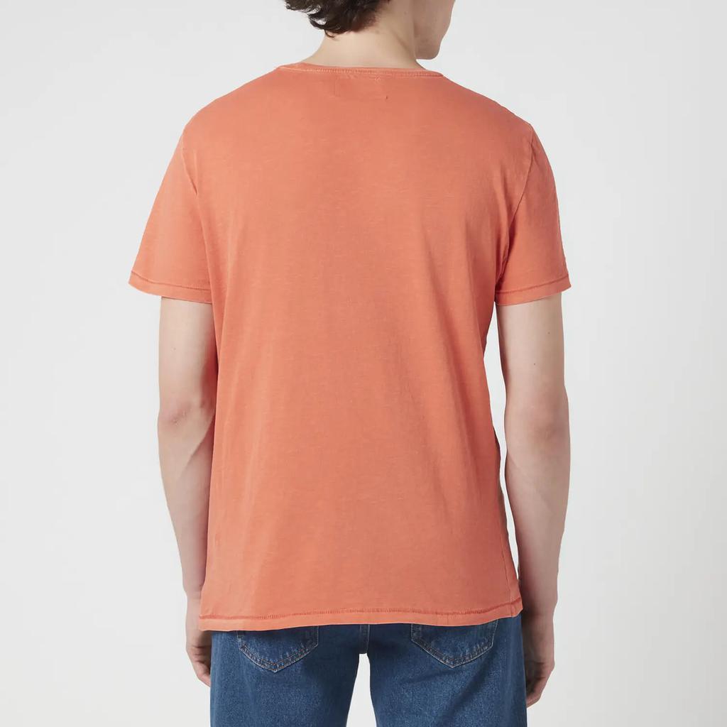 商品Ralph Lauren|Polo Ralph Lauren Men's Polo Logo T-Shirt - College Orange,价格¥611,第4张图片详细描述