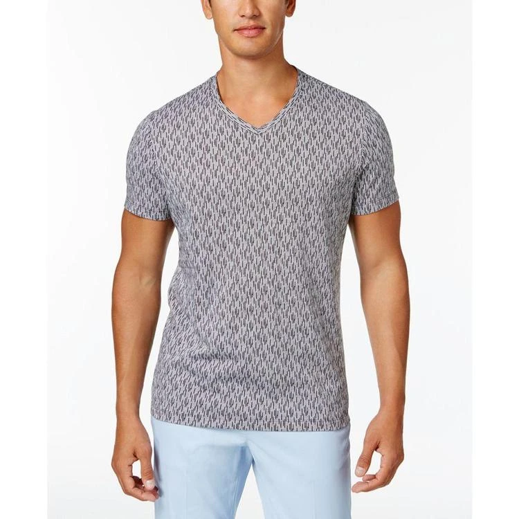 商品Alfani|Men's Glitch-Line V-Neck T-Shirt, Created for Macy's,价格¥90,第1张图片