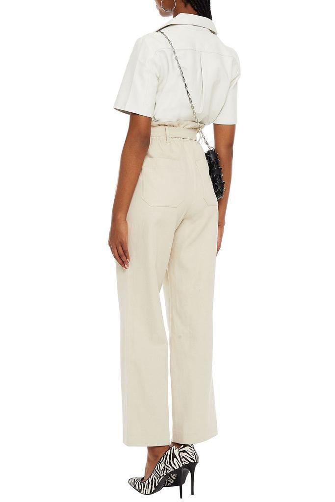 商品ba&sh|Andrea belted cotton and linen-blend twill straight-leg pants,价格¥507,第5张图片详细描述