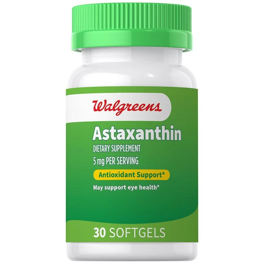 商品Walgreens|Astaxanthin 5 mg Softgels,价格¥101,第1张图片