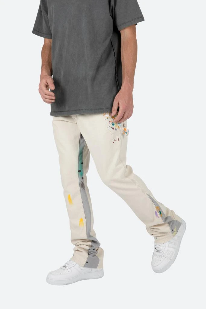 商品MNML|B260 Flare Denim - White,价格¥365,第2张图片详细描述