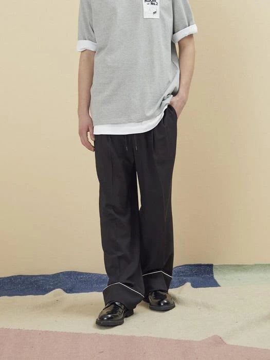 商品NOHANT|Pajama Wide Pants_Black,价格¥1450,第3张图片详细描述