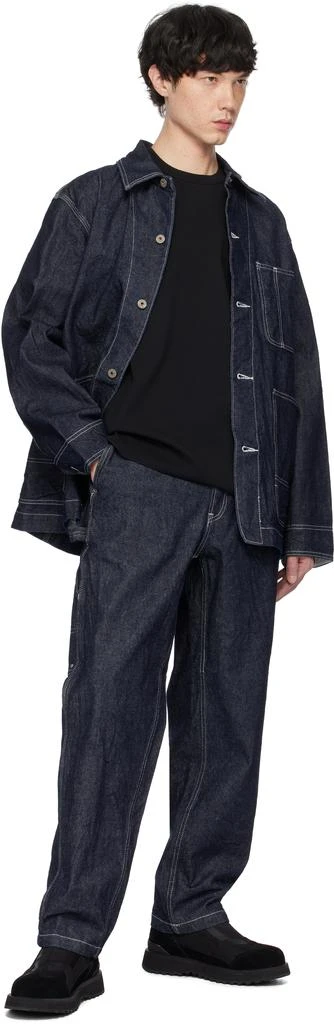 商品Snow Peak|Navy Recycled Cotton Denim Chore Jacket,价格¥2468,第4张图片详细描述