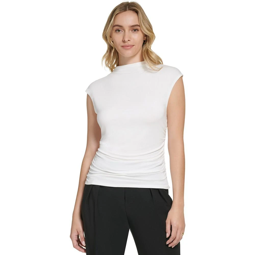 商品Calvin Klein|Women's X-Fit Sleeveless Mock Neck Top,价格¥228,第1张图片