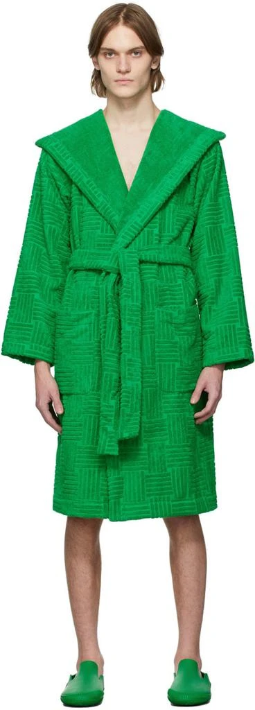 商品Bottega Veneta|绿色连帽浴袍,价格¥6139,第1张图片