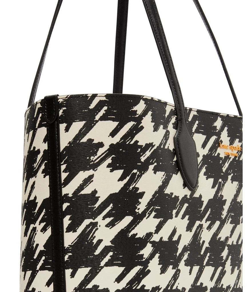 商品Kate Spade|Bleecker Painterly Houndstooth Printed PVC Large Tote,价格¥1664,第3张图片详细描述